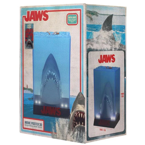SD Toys Jaws 50th Anniversary 3D Movie Poster Light Up Diorama